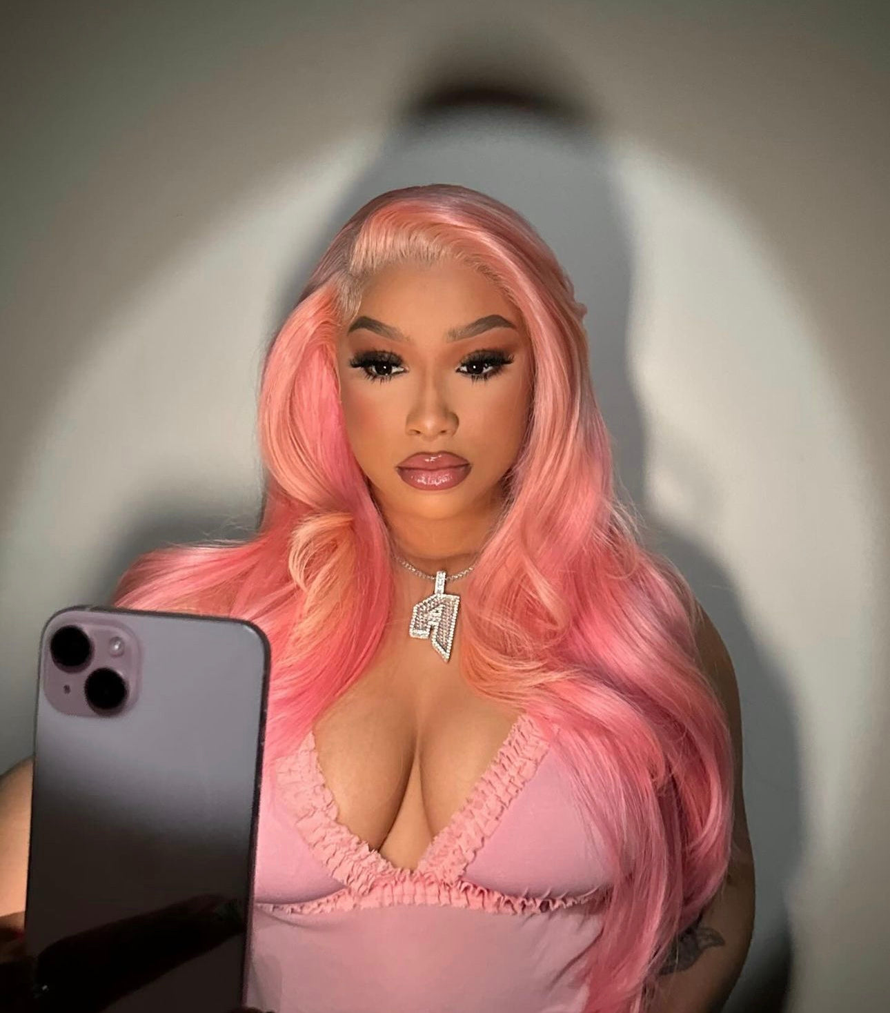 Dive into Luxury with Our Custom-Colored 13x6 HD Lace Baby Pink Unit! Fully Customized