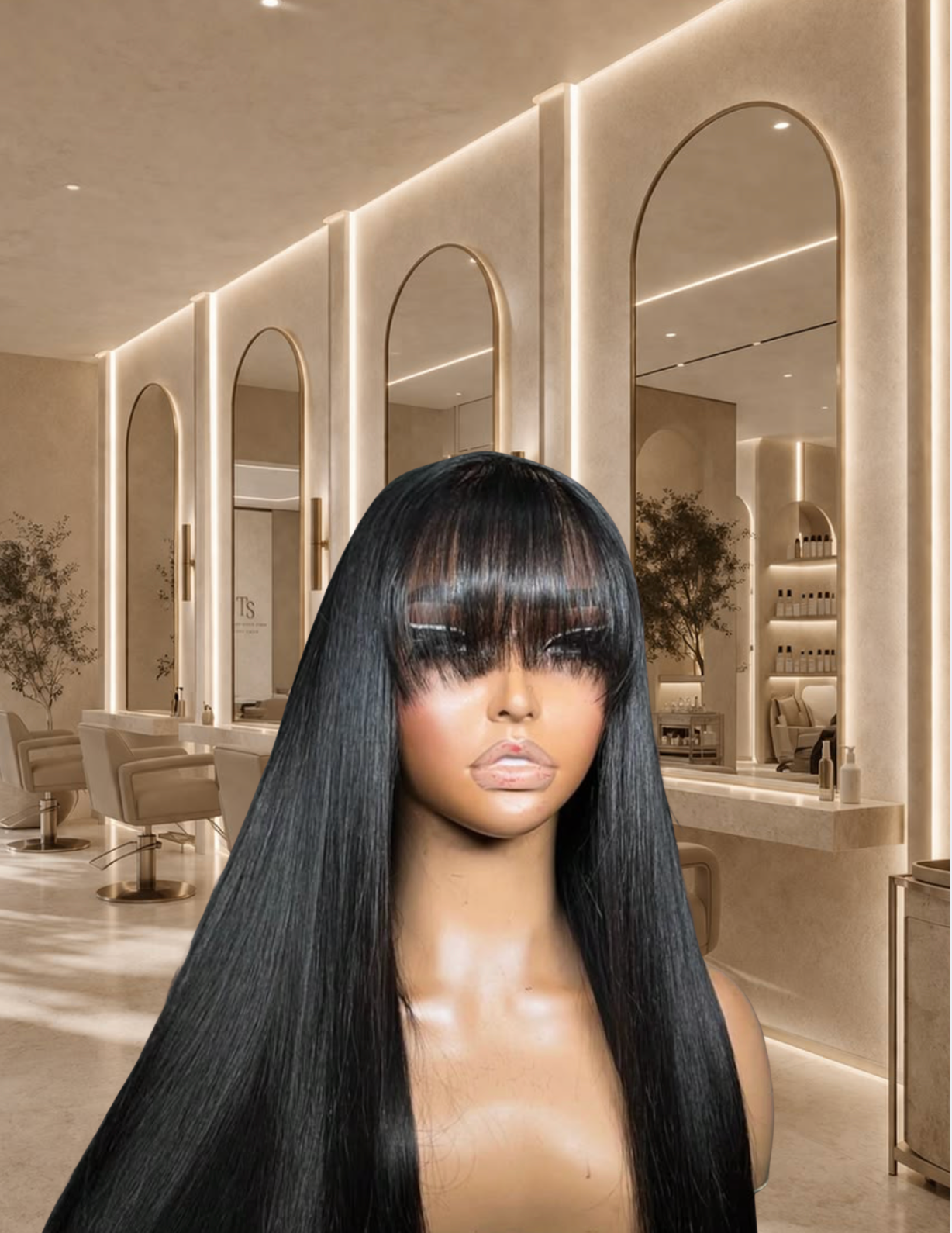 Bang | 13x6 HD Transparent Lace | Straight | Black Wig | Pre-Styled