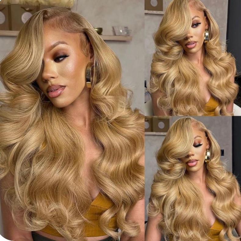 Honey Blonde 13x6 Custom Color Autumn Wig | Body Wave