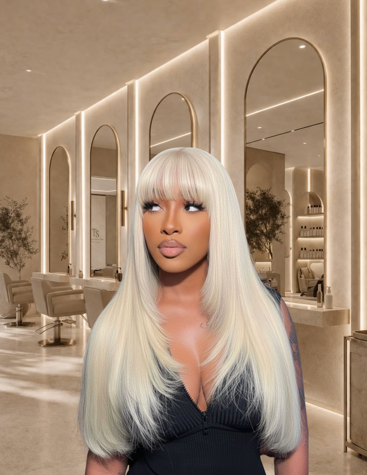 Icy 613 Toned | 13x6 HD Transparent Lace | 200% Density | Straight