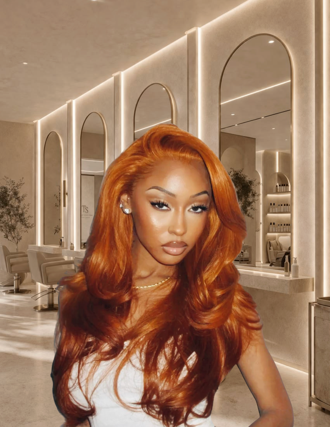 Miss Tangérine – Custom Colored 13x6 Wig
