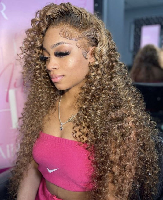 "Rican" 13x6 HD Lace 200% Density Deep Wave Curly Vacation Wig