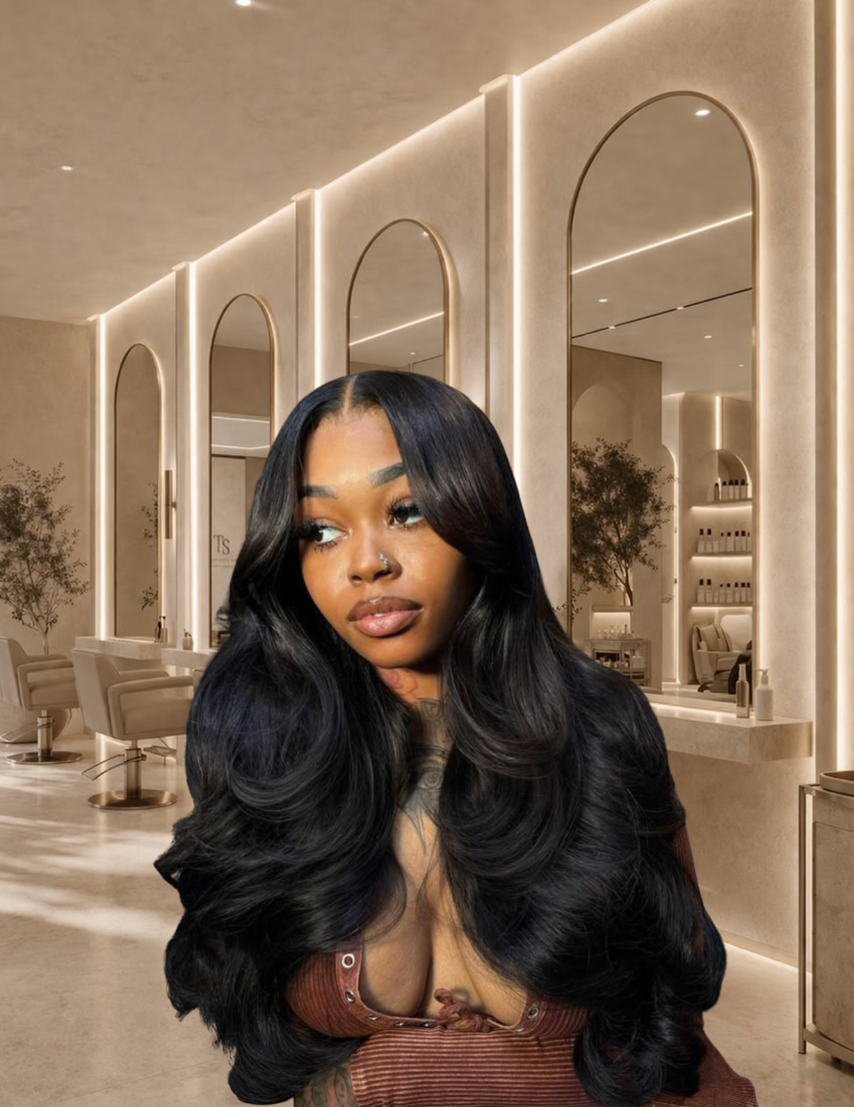 Black 13x6 Lace | Body Wave |HD Transparent Lace | 200% Density | Pre-Styled