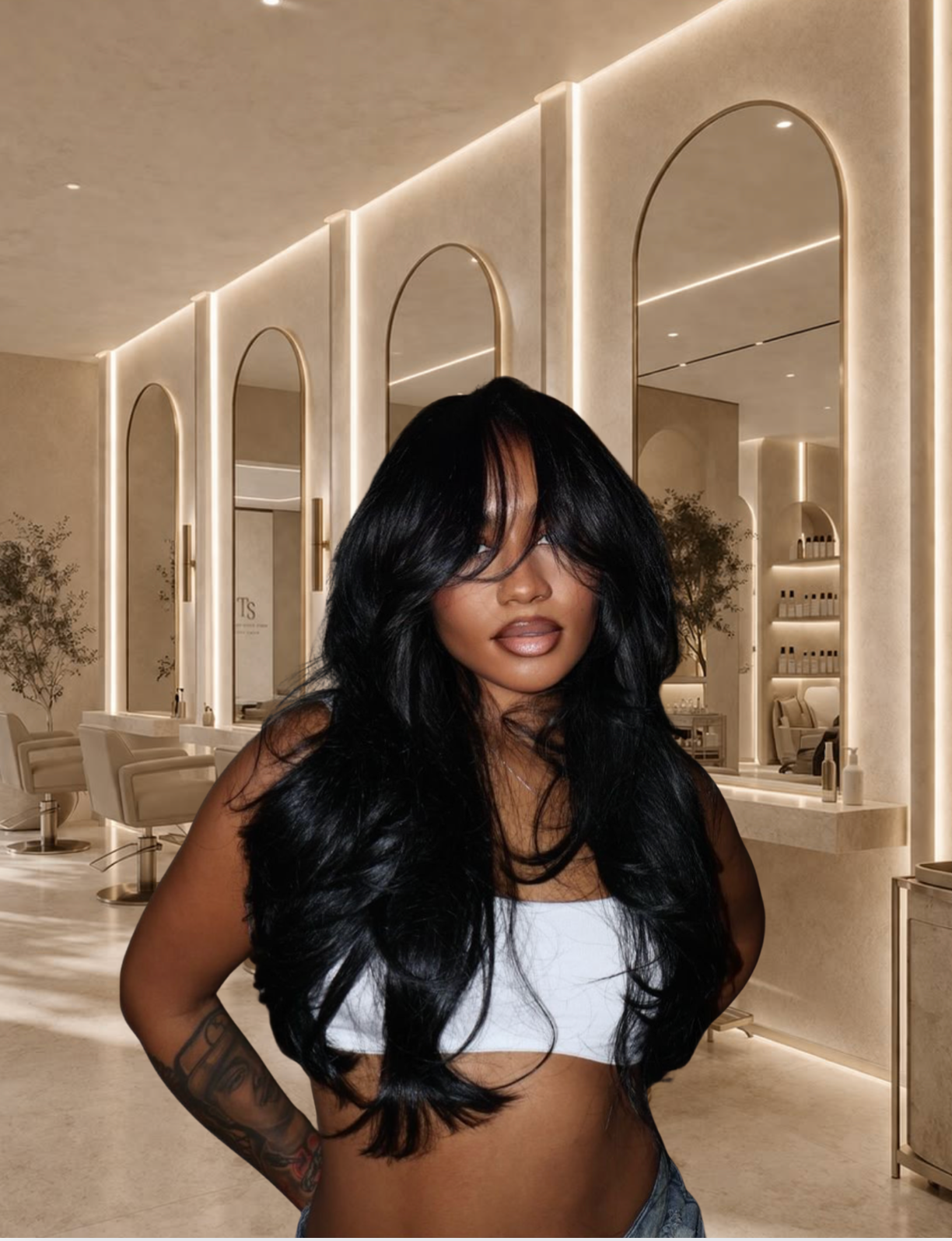 Bang | 13x6 HD Transparent Lace | Black | Body Wave | Pre- Cut | 200% Density