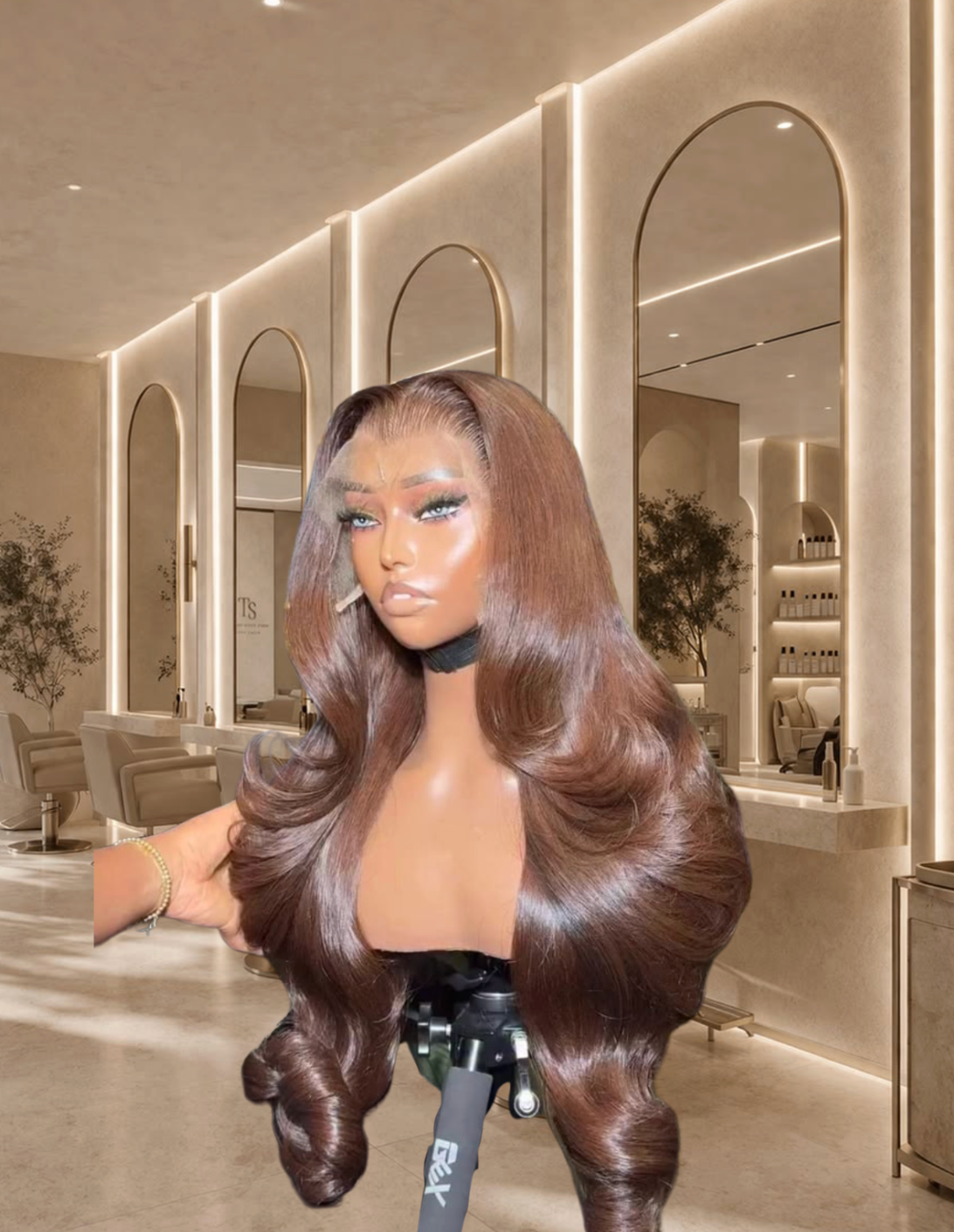 Miss Cocoa – Custom Chocolate Brown Wig