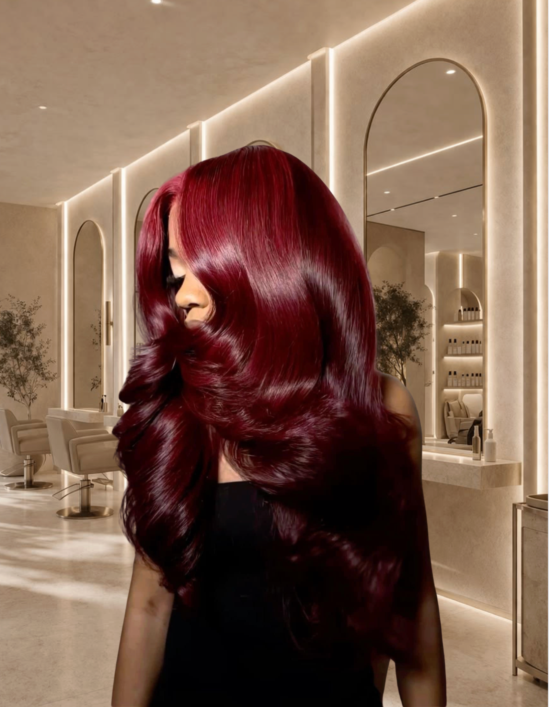 Miss Dangerous Red – Custom Crimson Red Wig