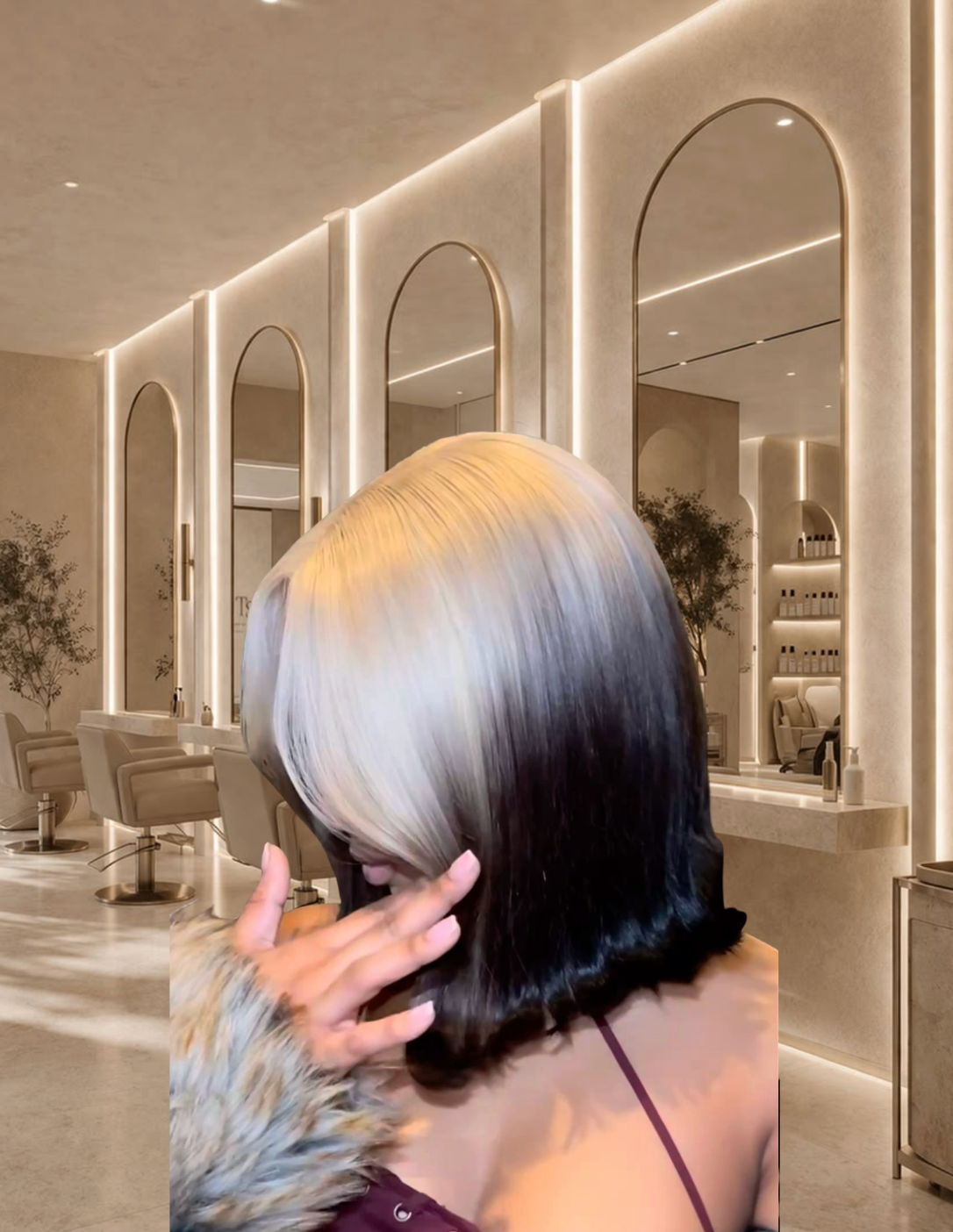 Miss Monaco Blonde – 13x6 Reverse Ombré Bob